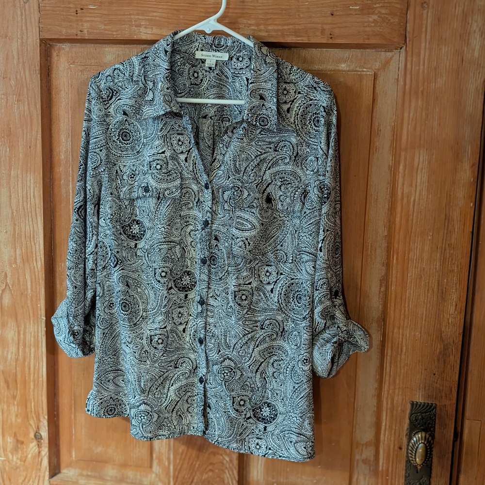 Paisley Button-Up Shirt
